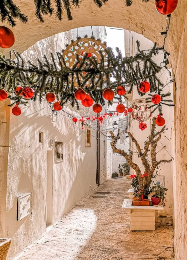 Locorotondo, Apulia (Puglia) w okresie świąt Bożego Narodzenia