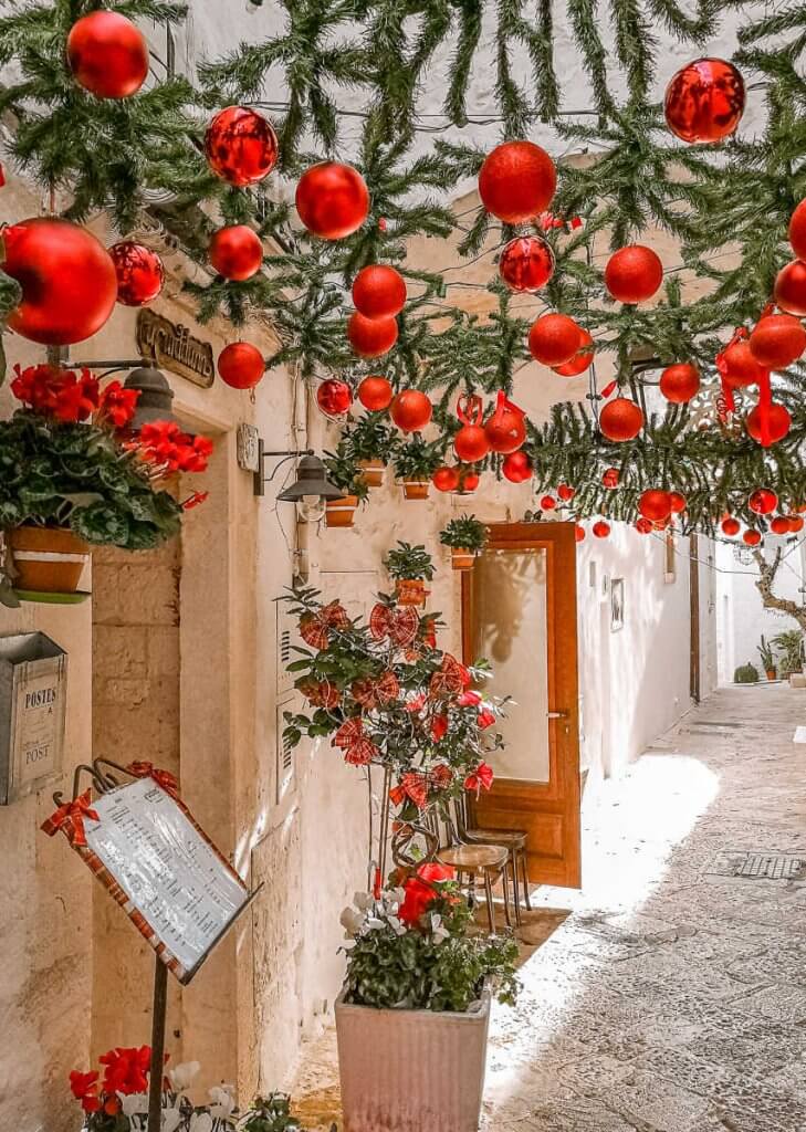 Locorotondo, Apulia (Puglia) w okresie świąt Bożego Narodzenia