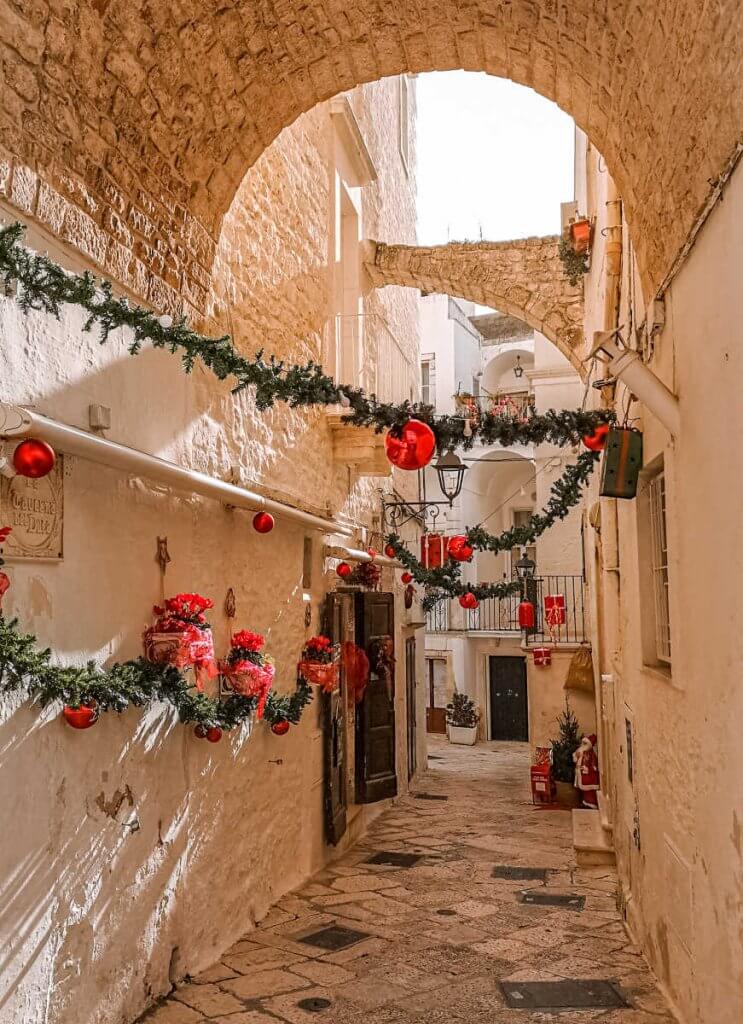 Locorotondo, Apulia (Puglia) w okresie świąt Bożego Narodzenia