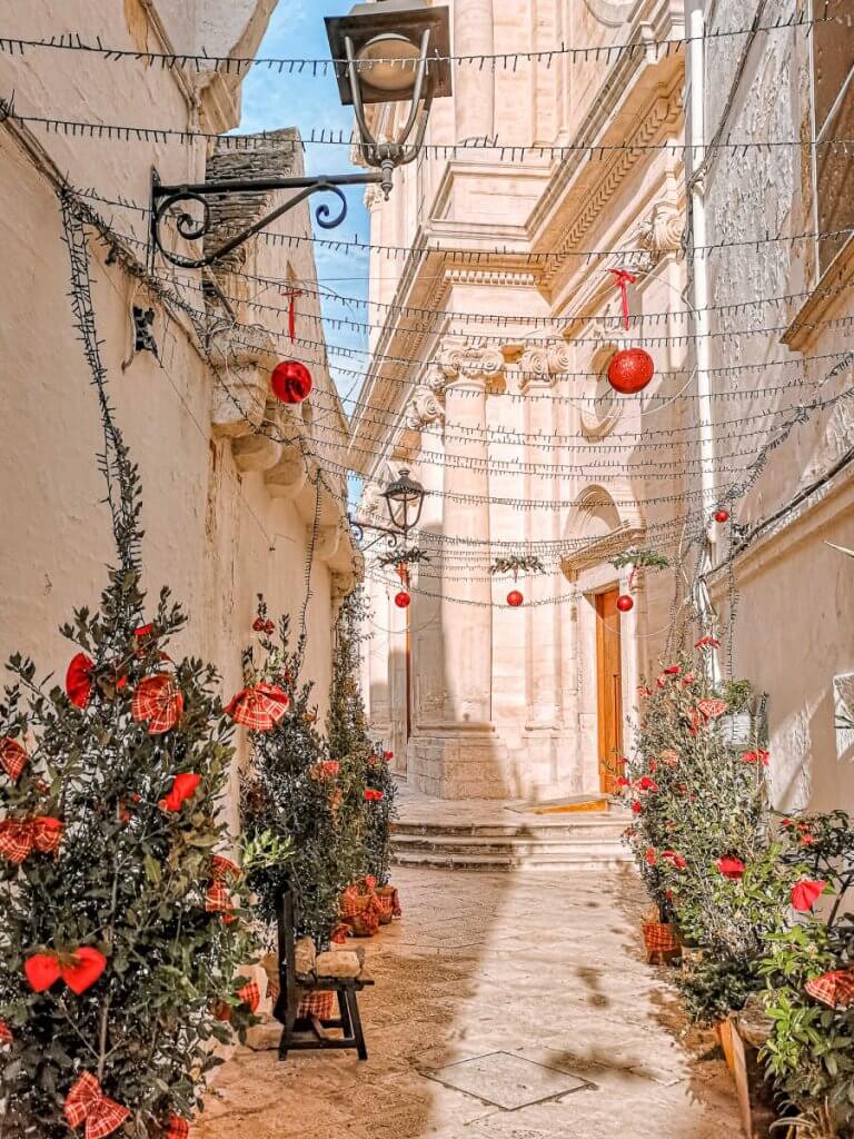 Locorotondo, Apulia (Puglia) w okresie świąt Bożego Narodzenia