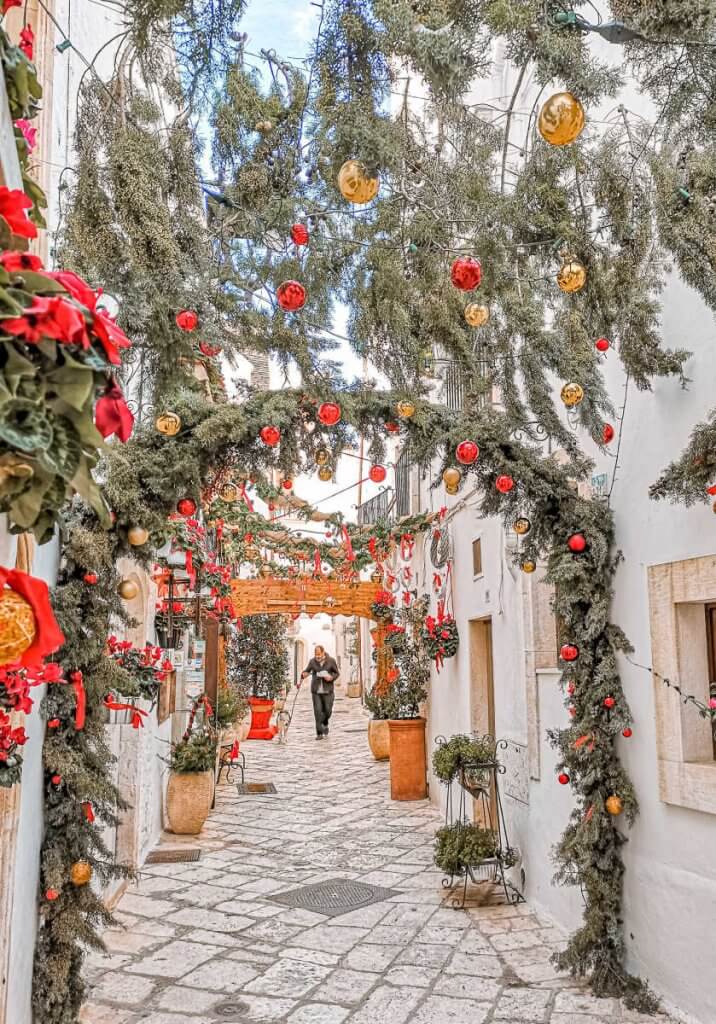 Locorotondo, Apulia (Puglia) w okresie świąt Bożego Narodzenia