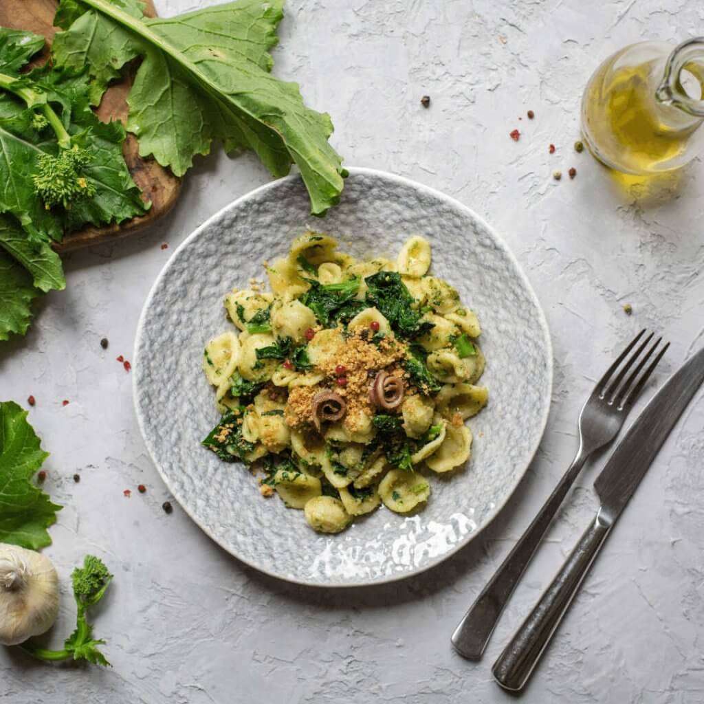 Orecchiette con cime di rapa