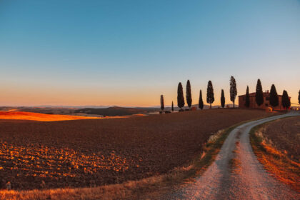 Punkty widokowe doliny Val d'Orcia w Toskanii